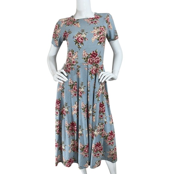 VTG 90's Pierre Cardin Floral Bloomcore Cottagecore Cotton Dress Pockets Sz XS/P - Picture 7 of 13